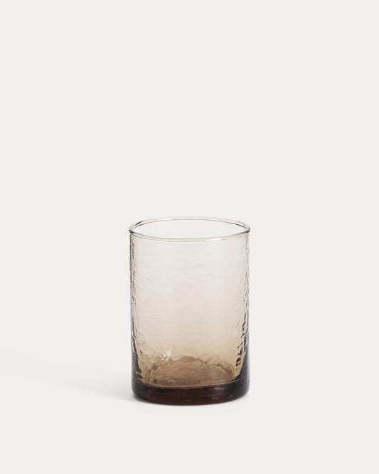 Obila cup made of brown recycled glass