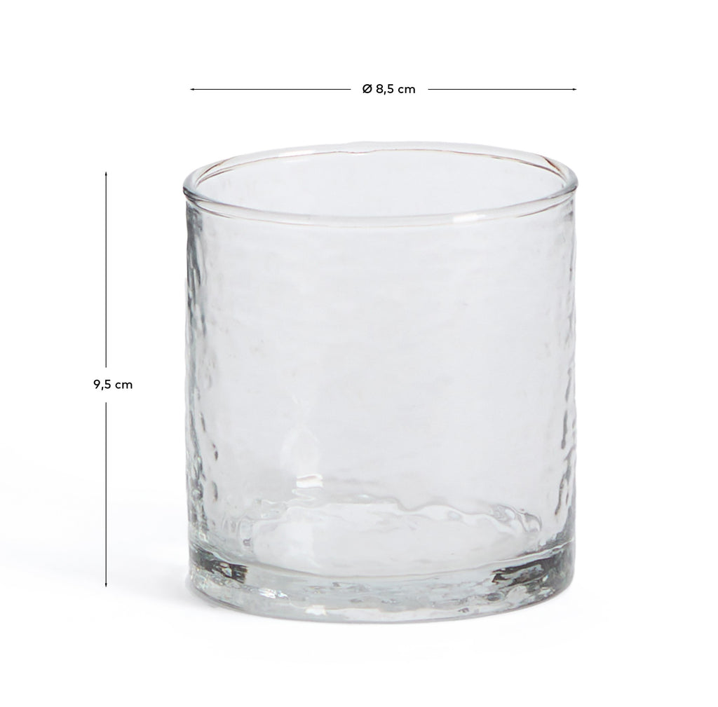 Obila cup made of transparent recycled glass