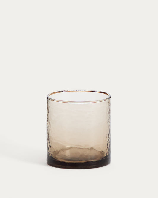 Obila cup made of brown recycled glass