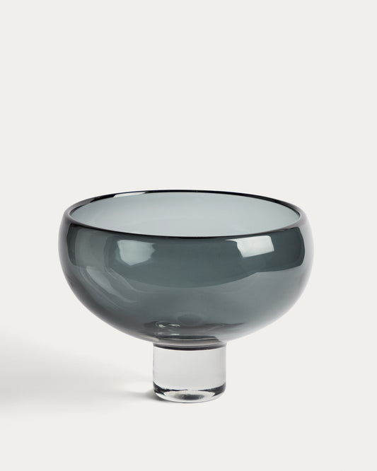 Sirau grey glass centrepiece Ø29.8cm