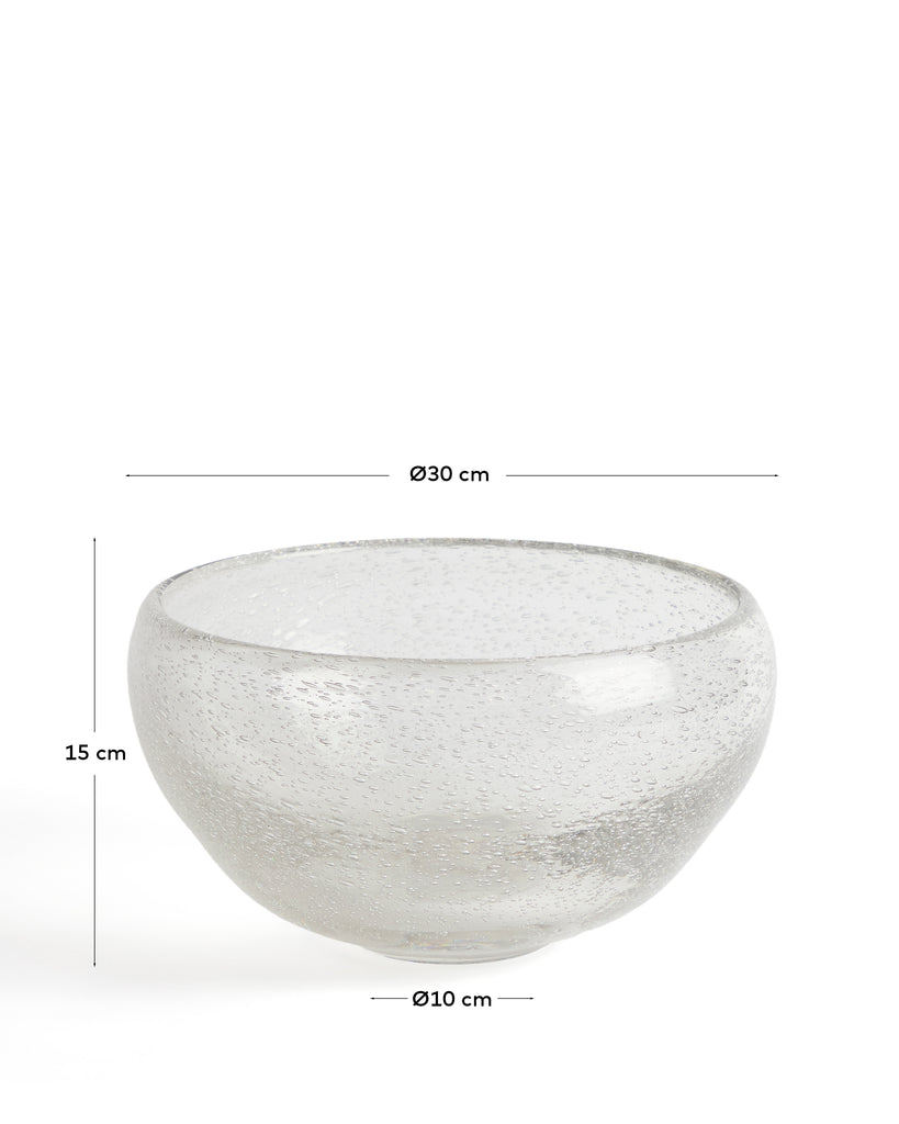 Sirau clear glass centrepiece Ø29.8cm