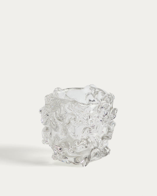 Vorma clear glass centrepiece Ø17.5cm