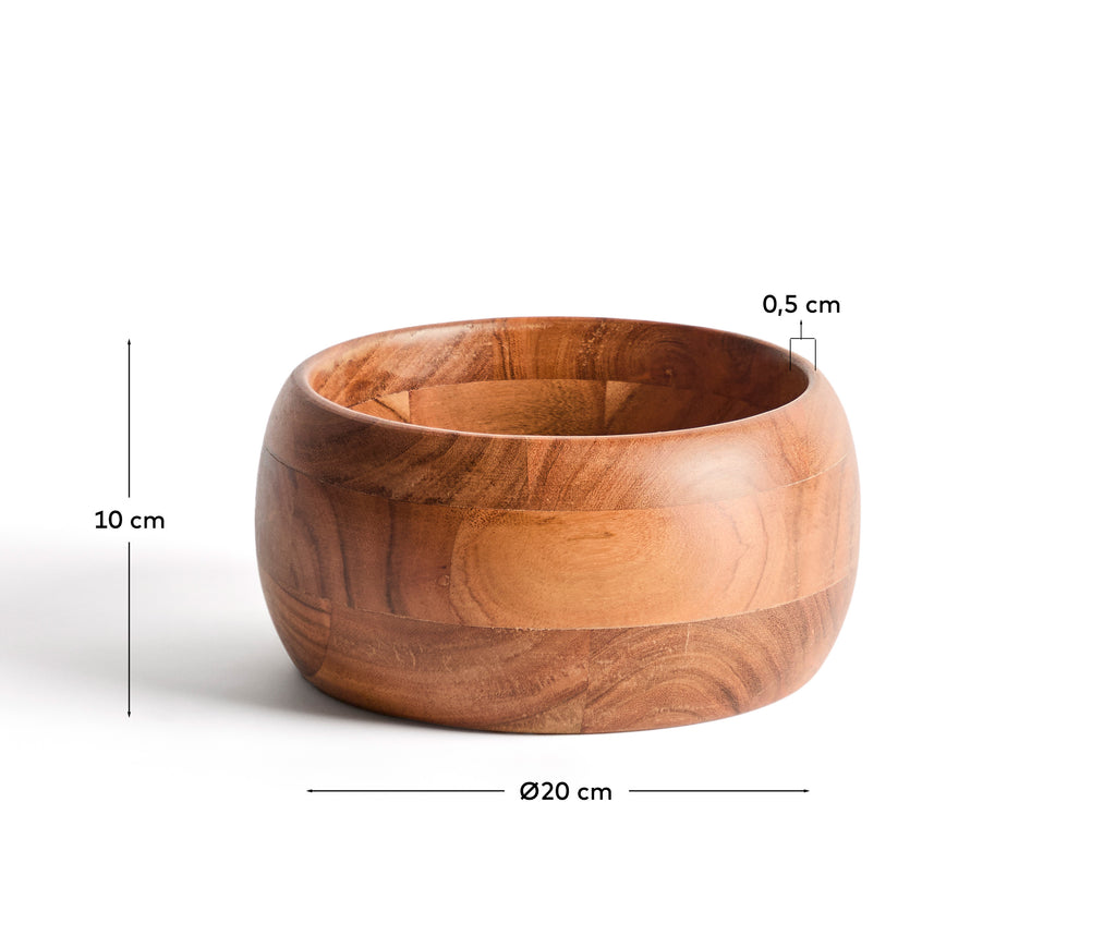 Malor small acacia wood bowl