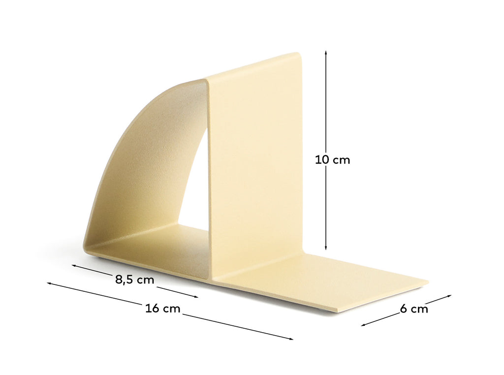 Mistra beige iron bookend