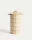 Belor ceramic pot with multicoloured lines 22cm