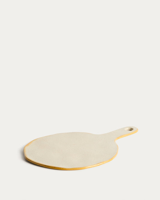 Belor white ceramic serving board 33 x 22.6cm