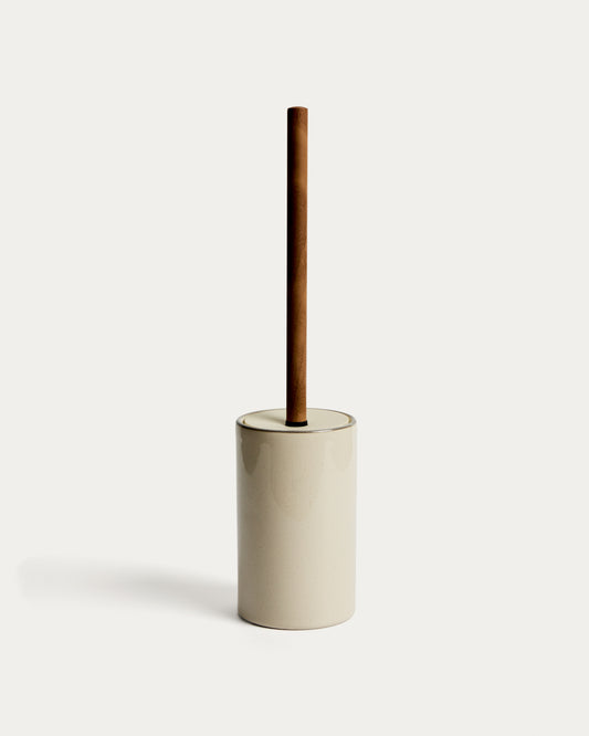 Noris ecru enamelled stoneware toilet brush