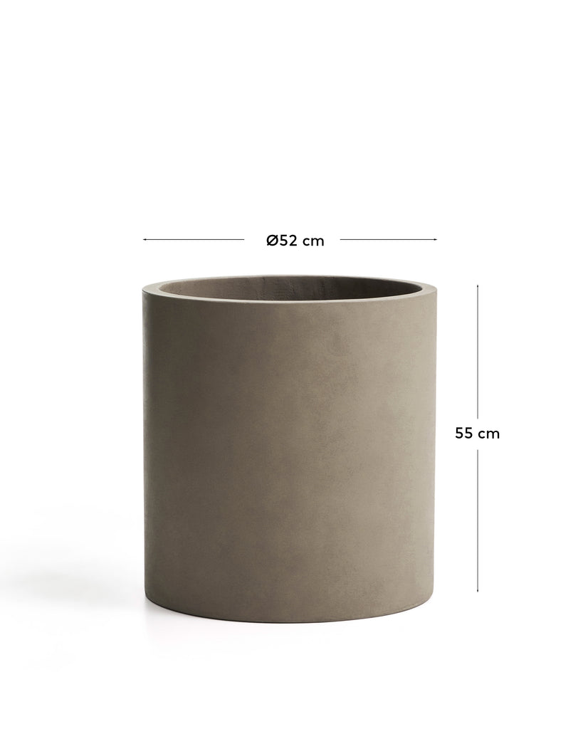 Aiguablava grey cement planter Ø 52cm