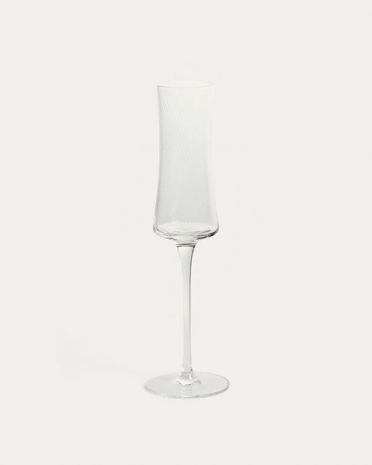 Alori clear wine glass with relief, 15 cl