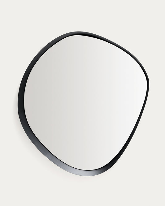 Tebel black metal mirror 85 x 93.5 cm