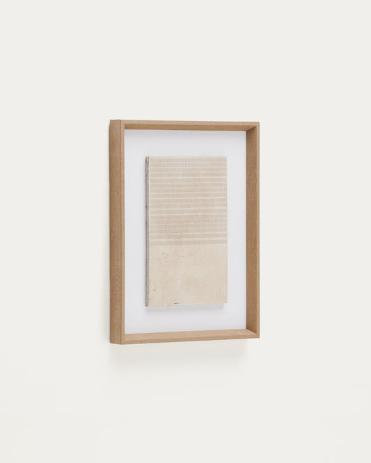 Sormina picture with brown stripes at the top 30 x 40 cm