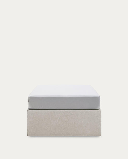 Matters ottoman bed base in beige for a 90 x 190 cm mattress