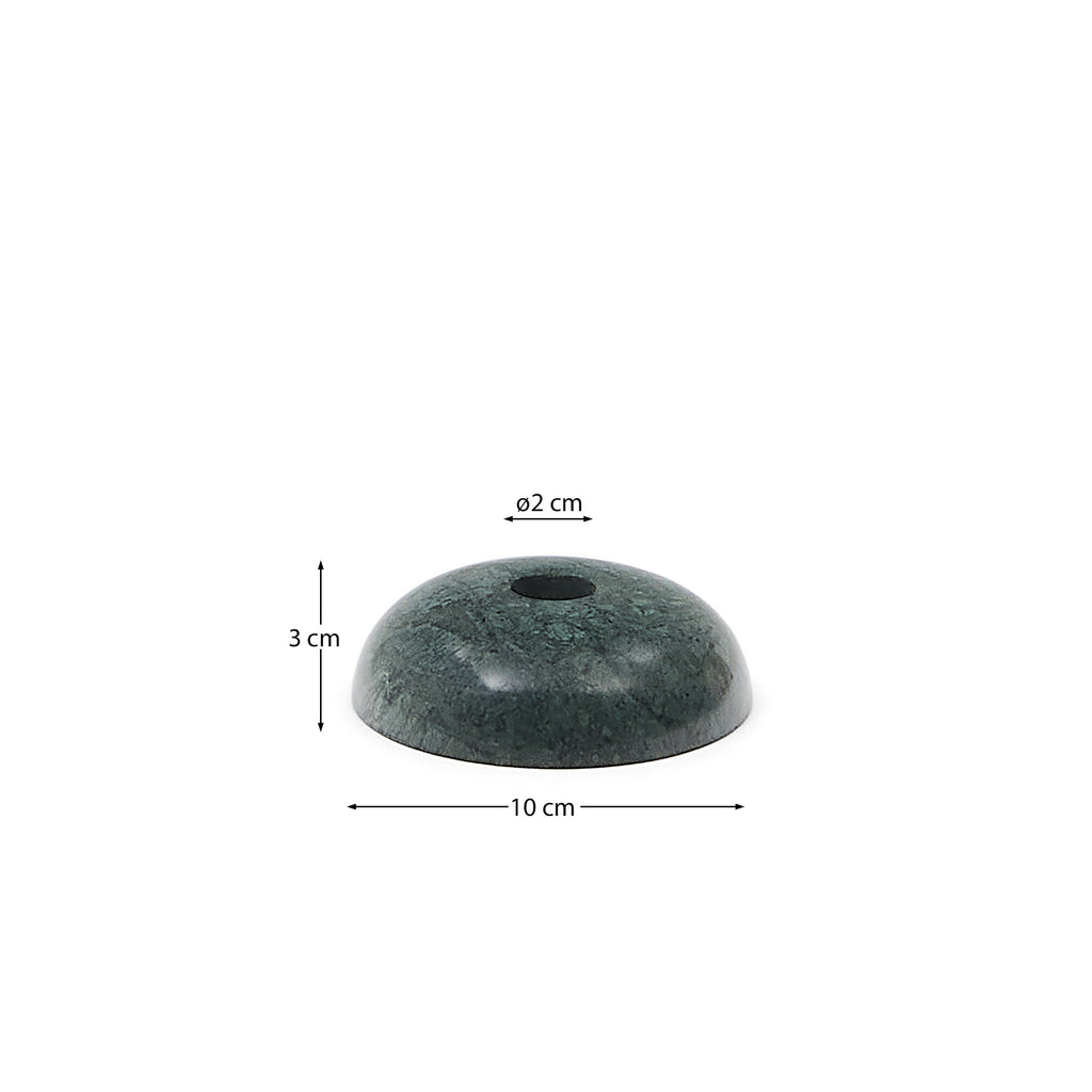 Sintia green marble candlestick 3 cm