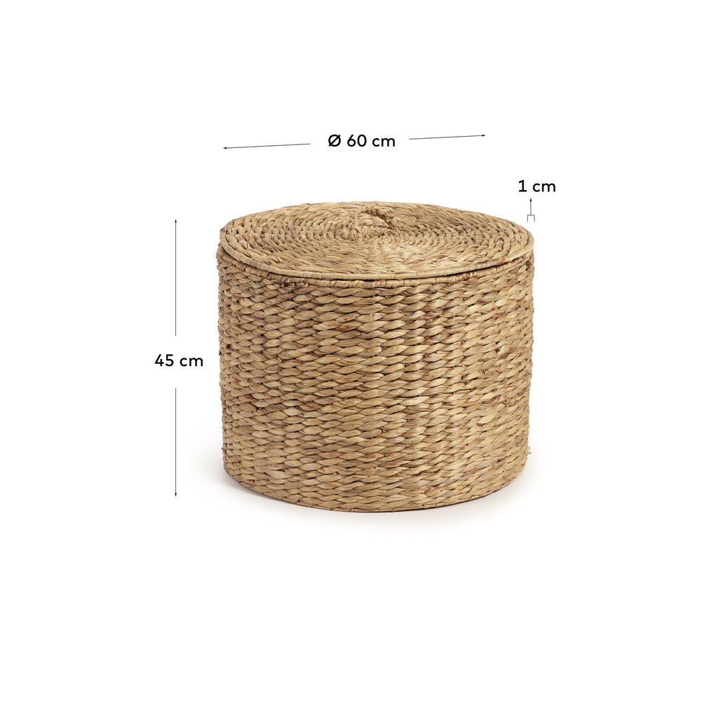 Yessira natural fibre clothes basket, 45 cm