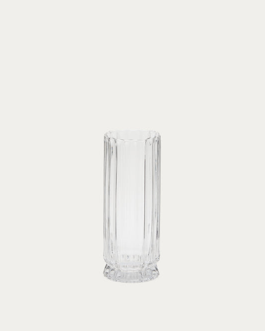 Neblan transparent glass vase, 30 cm