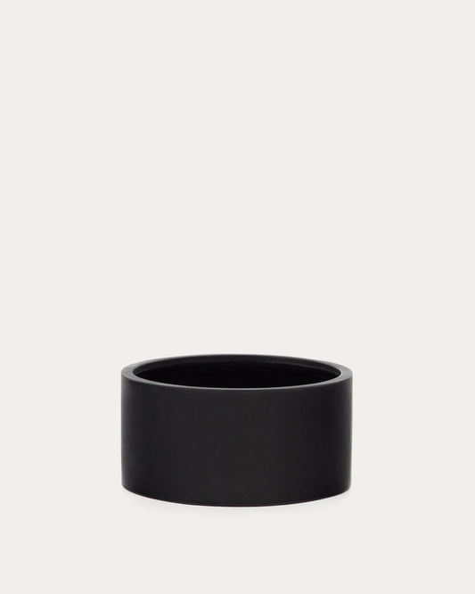 Aiguablava plant pot in black cement, Ø 62 cm