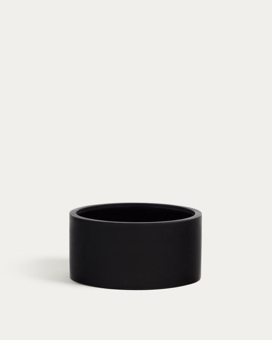 Aiguablava plant pot in black cement, Ø 62 cm