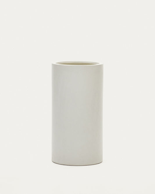 Aiguablava plant pot in white cement, Ø 42 cm
