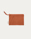 Olna toiletries bag in 100% terracotta cotton
