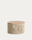 Dandara coffee table in steel, ecru rope cord and solid acacia wood Ø60cm FSC 100%