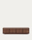 Onix TV stand with a walnut veneer in a dark finish, 200 x 45 cm FSC Mix Credit
