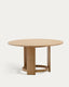 Xoriguer round table in solid eucalyptus wood Ø140 cm FSC 100%