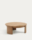 Xoriguer coffee table in solid eucalyptus wood Ø90 cm FSC 100%
