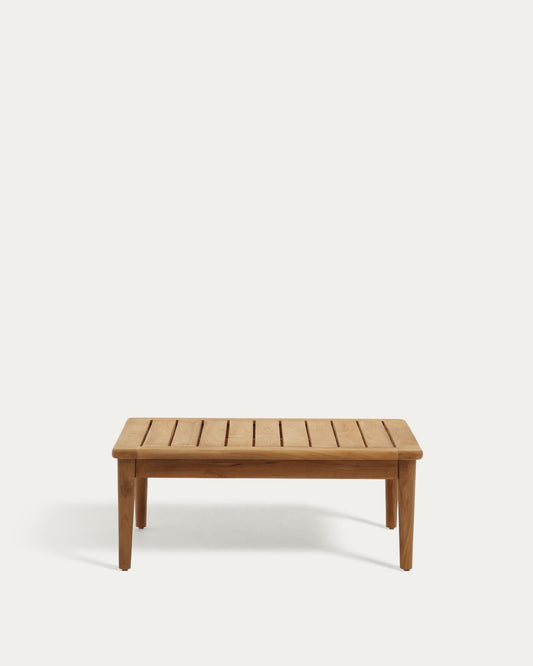 Portitxol solid teak coffee table, 80 x 80 cm
