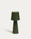 Arenys large outdoor metal table lamp in a green painted finish