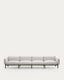 Sorells 4-seater modular outdoor sofa in aluminium with green finish 370 cm
