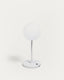Dinesh outdoor table lamp in grey aluminium 40 cm
