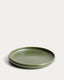 Uilo green ceramic dessert plate