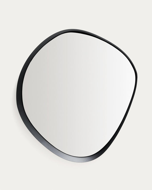 Tebel black metal mirror 85 x 93.5 cm