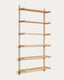 Sitra modular shelf, 6 solid oak wood shelves in a natural finish, 110 cm, FSC Mix Credit