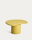 Macarella coffee table in mustard concrete 83 x 77cm