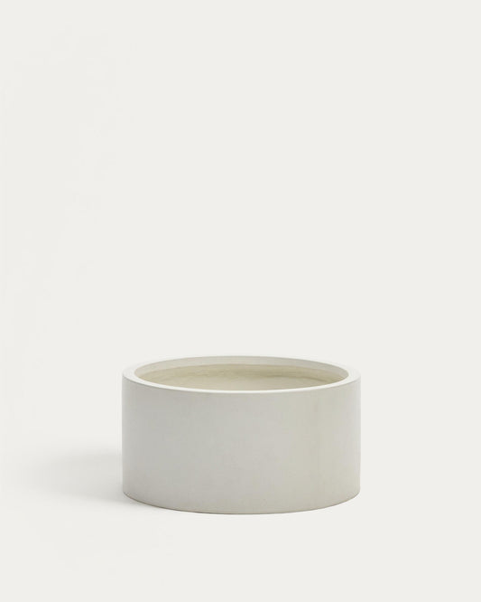 Aiguablava plant pot in white cement, Ø 62 cm