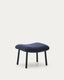 Inari footrest in blue and steel with a blue painted finish 60 x 50cm FSC Mix Credit