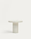 Aiguablava round table in white cement, Ø 90 cm