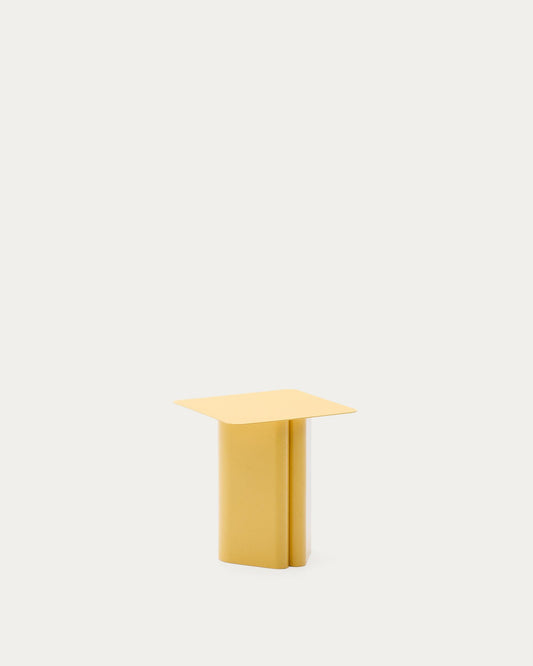 Arvin yellow iron side table 42 x 42cm