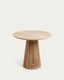 Jeanette round solid teak wood table, Ø 90 cm