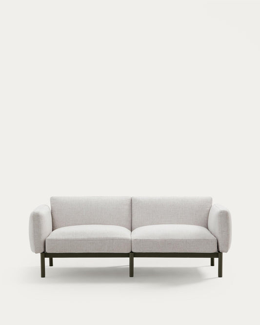 Sorells 2-seater modular outdoor sofa in aluminium with green finish 201 cm