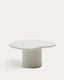 Macarella white cement coffee table, 83 x 77 cm