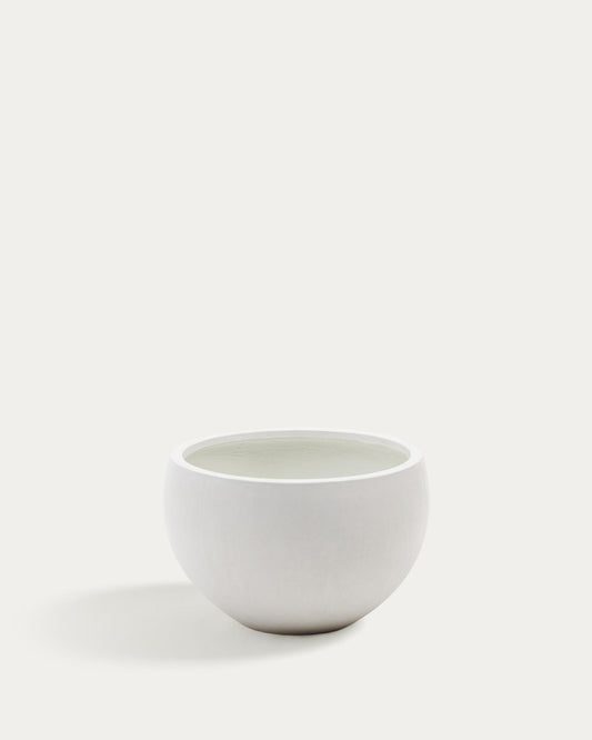 Grau White Cement Planter Ø 56 cm