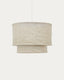 Mariela linen ceiling lamp shade in a beige finish Ø 60 x 40 cm