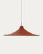 Bladia rattan ceiling lamp shade with terracotta finish Ø90cm