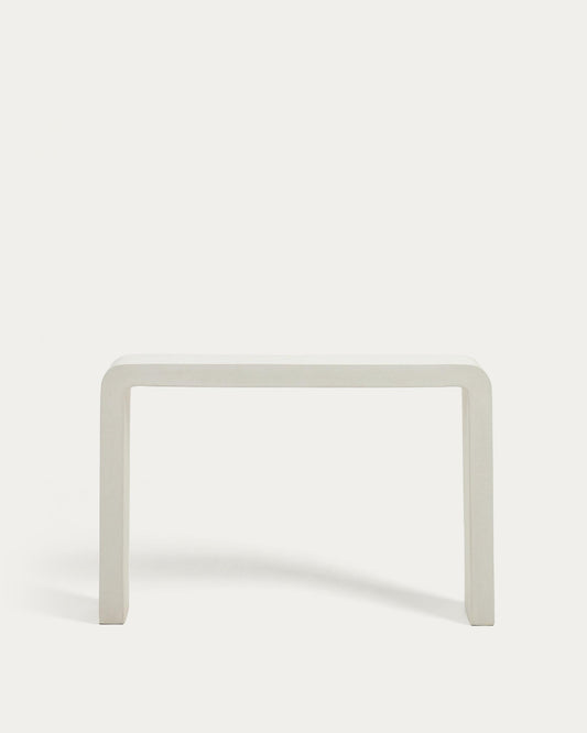 Aiguablava console in white cement, 120 x 80 cm