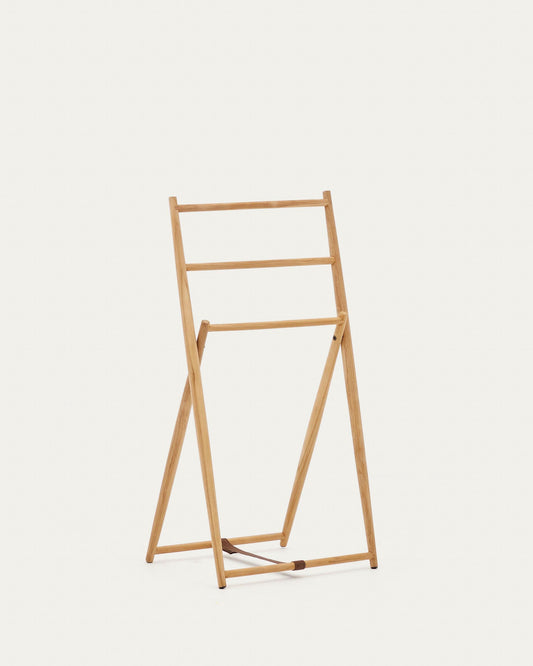 Roxana towel rack in solid teak, 50 x 95 cm