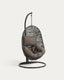 Hanging armchair with dark grey foot Florina dark grey
