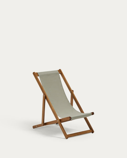 Adredna children’s green outdoor folding hammock made of FSC 100% solid acacia wood