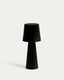 Arenys large outdoor metal table lamp in a black painted finish